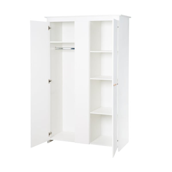 Armadio per bambini bianco 119x190x52 cm Anton – Roba-image-4