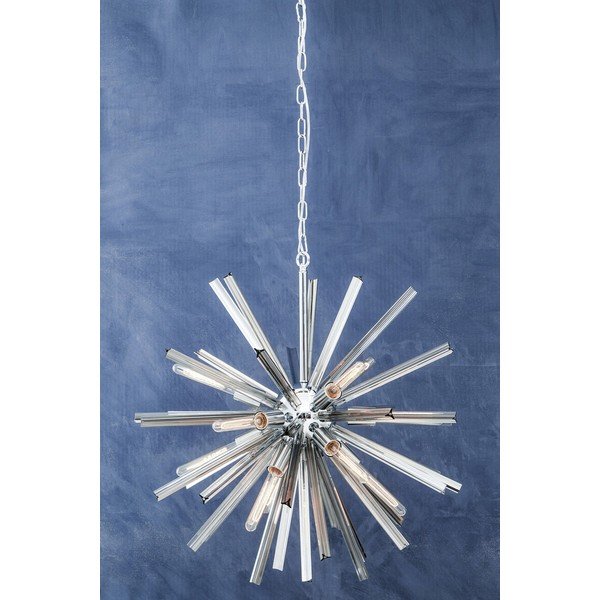 Lampadario in metallo con paralume in vetro ø 75 cm Karlo – Premier Housewares-image-4
