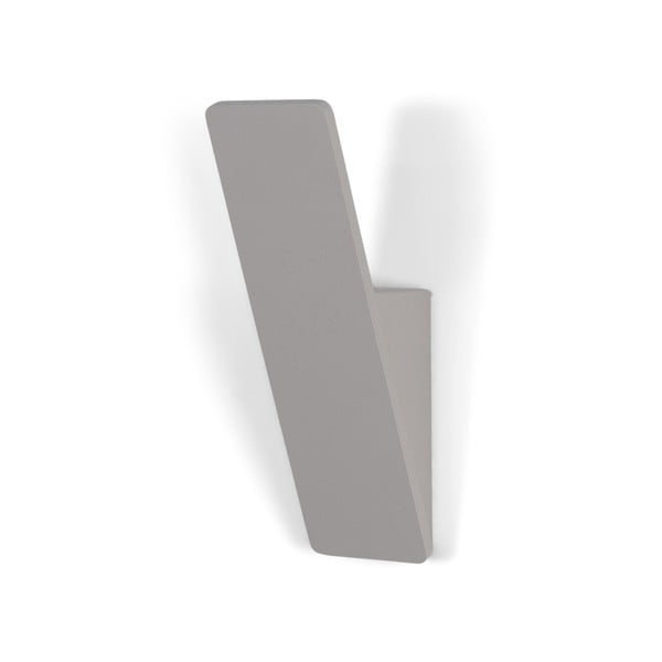 Gancio a parete in acciaio grigio chiaro Angle - Spinder Design