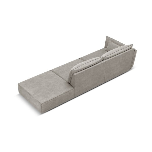 Divano angolare grigio chiaro Vanda - Mazzini Sofas-image-3