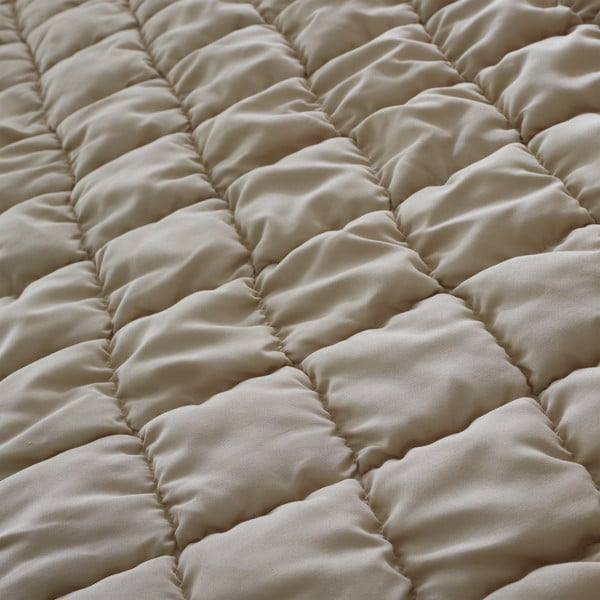Biancheria da letto beige per letto matrimoniale 200x200 cm Puffer - Catherine Lansfield-image-3
