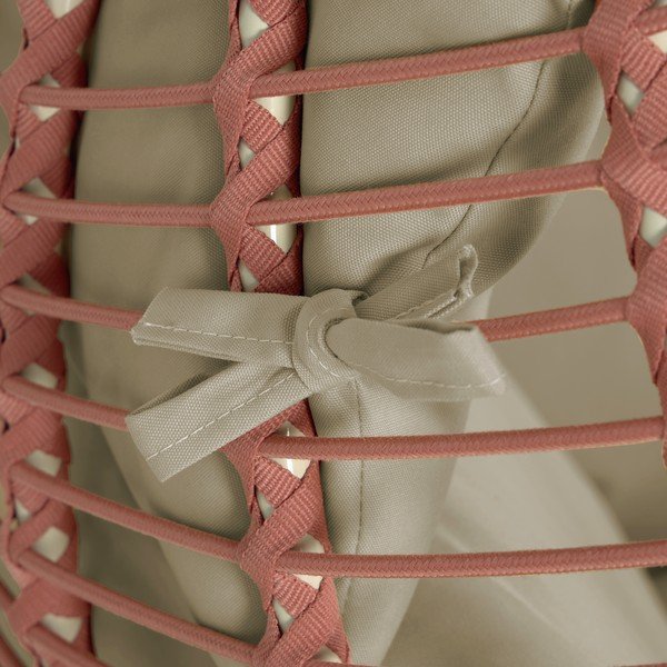 Poltrona da giardino sospesa in terracotta con piedistallo Elianis - Kave Home-image-4