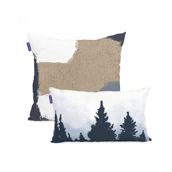 Federe in set di 2 pezzi 50x50 cm Nightfall - Blanc