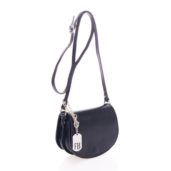 Borsa in vera pelle nera Bubo - Federica Bassi-image-2