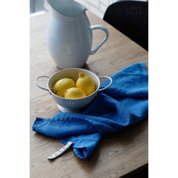 Asciugamano di lino 45x65 cm French Blue - Linen Tales-image-1