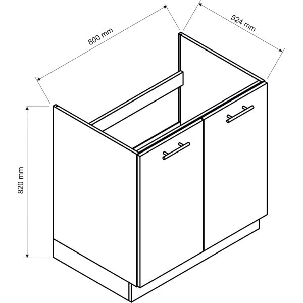 Cucina ad angolo con piano di lavoro (senza montaggio) 240-220 cm Kole - STOLKAR-image-3