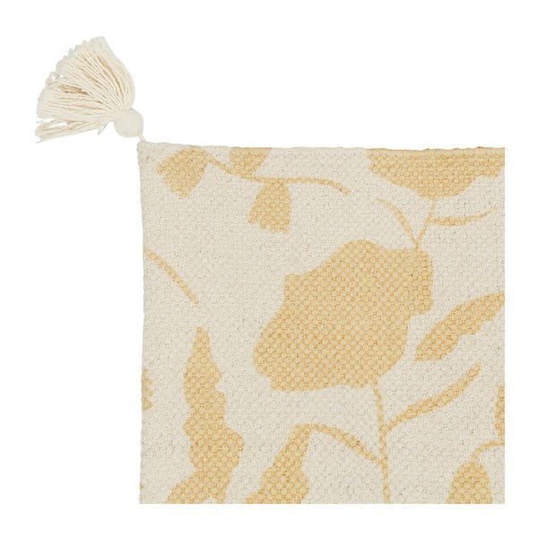 Tappeto giallo chiaro 60x120 cm Foret - Jardin d'Ulysse-image-1