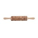 Rullo per pasta in legno con fiore in rilievo Dekor - Orion