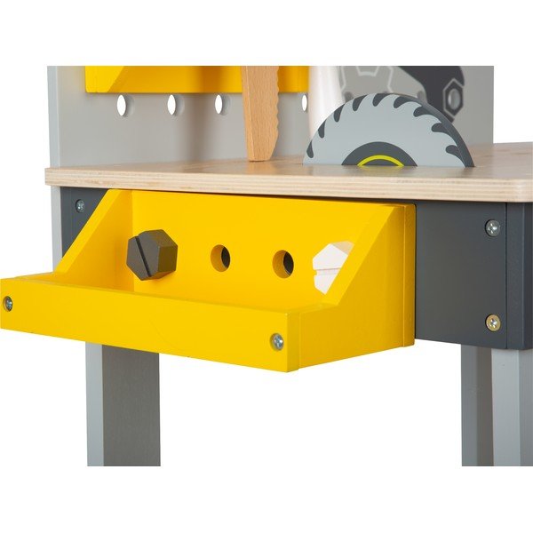 Banco da lavoro in legno per bambini con attrezzi Miniwob - Legler-image-4