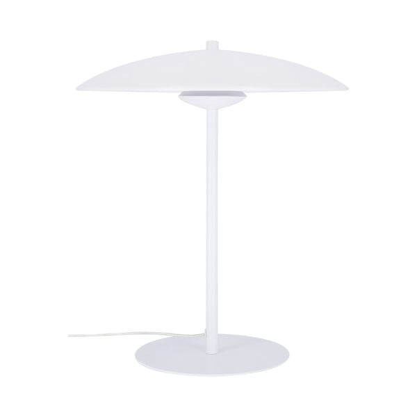 Lampada da tavolo LED bianca con paralume in metallo (altezza totale 41 cm) Lund – Candellux Lighting