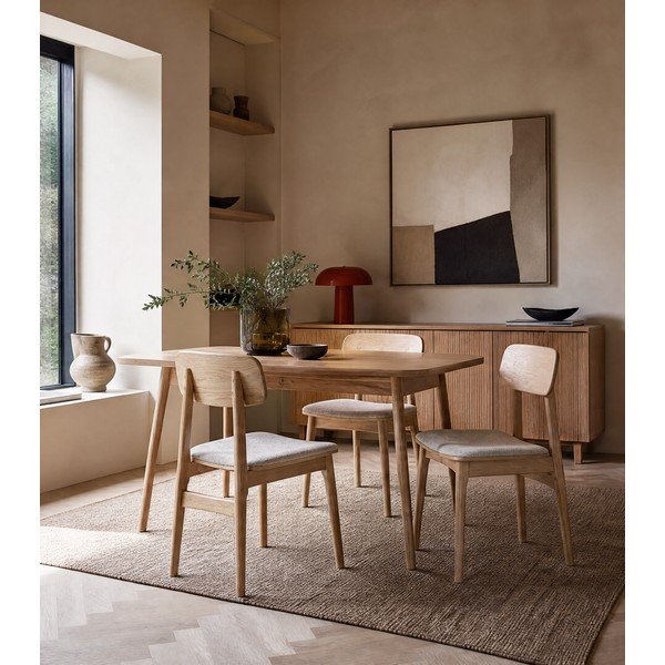 Sedia da pranzo in colore beige-naturale Livo - Unique Furniture-image-1