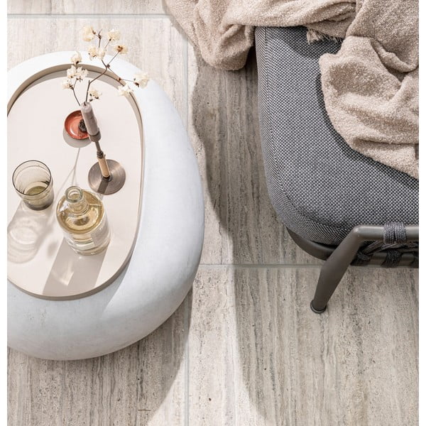 Tavolino bianco 65 x 49 cm Pebble - vtwonen-image-1