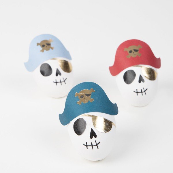 Accessori per feste in set da 3 pezzi Pirate Skulls Surprise Balls - Meri Meri-image-3