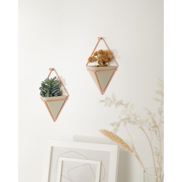 Set di 2 vasi per erbe aromatiche in ceramica sospesi Trigg - Umbra-image-1