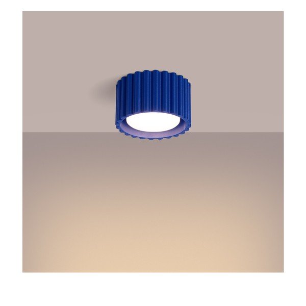 Faretto blu in metallo ø 10 cm Zora – Sollux-image-4