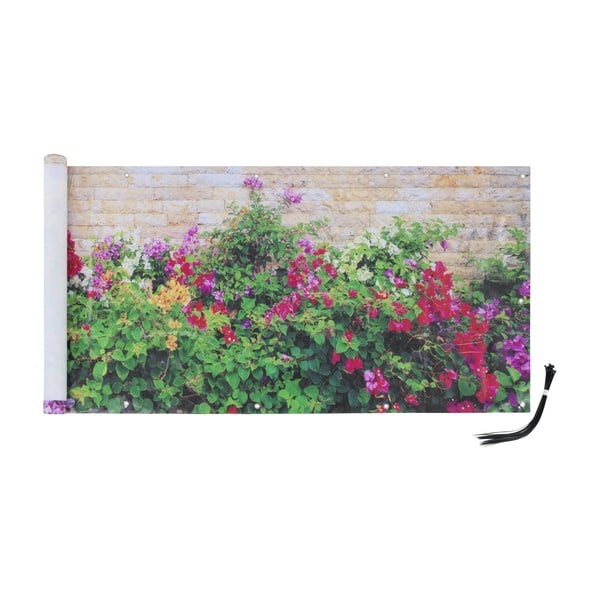 Paravento in plastica per balcone 500x85 cm Flowers - Maximex-image-2