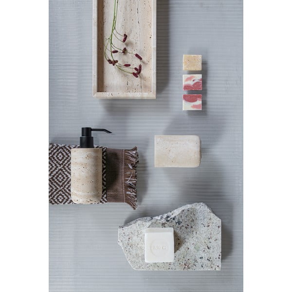 Portaspazzolino in pietra beige Travertine - Mette Ditmer Denmark-image-2