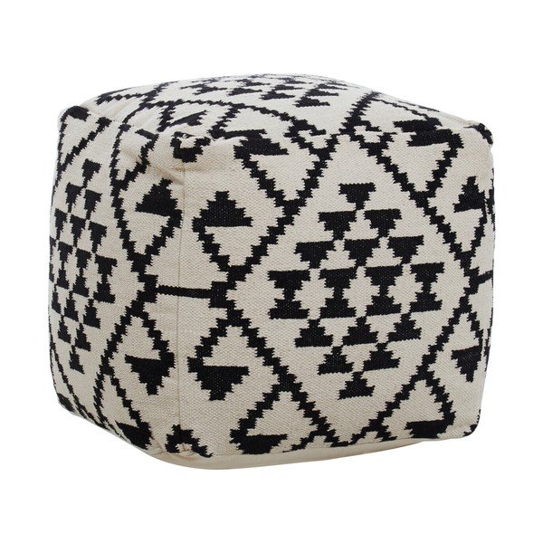 Poggiapiedi bianco e nero Cefena – Premier Housewares