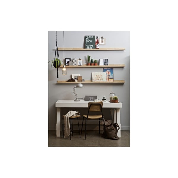 Mensola per quadri in legno di quercia in colore naturale 170 cm Photoframe - vtwonen-image-2