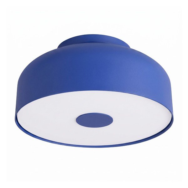 Plafoniera blu in acciaio ø 30 cm Omiq – Sollux