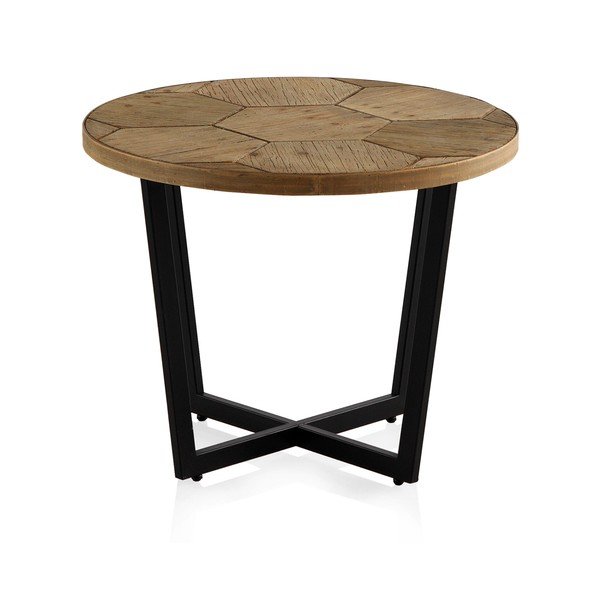 Tavolo da conferenza con struttura in ferro nero , ⌀ 59 cm Honeycomb - Geese-image-2