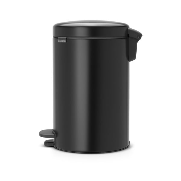 Bidone in acciaio nero opaco 12 l NewIcon - Brabantia