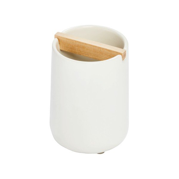 Tazza in ceramica bianca per spazzolini da denti Eco Vanity - iDesign-image-2