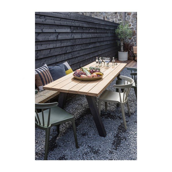 Tavolo da pranzo da giardino in legno massiccio 81x210 cm Tablo – WOOOD-image-4
