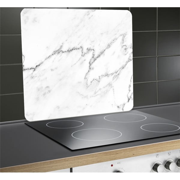 Copertura da parete per fornello in vetro temperato 50x56 cm Marble - Wenko-image-4
