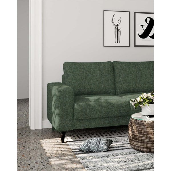 Divano angolare verde scuro (con penisola a destra/con chaise lounge) Fynn – Ghado-image-4