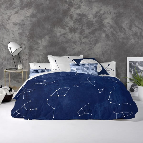 Copripiumino in cotone, 140 x 200 cm Cosmos - Blanc-image-1