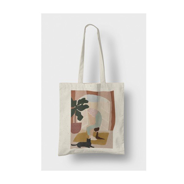 Borsa in tessuto beige - Kate Louise