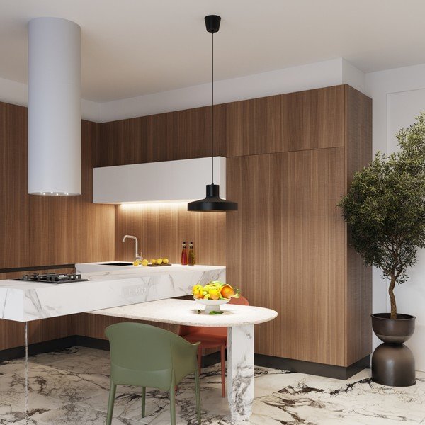 Lampadario nero ø 35 cm Vito – Sollux-image-1