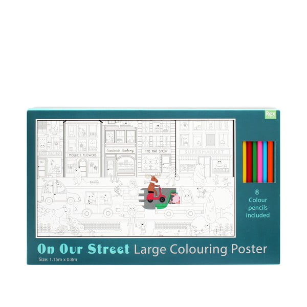 Libro da colorare On Our Street – Rex London
