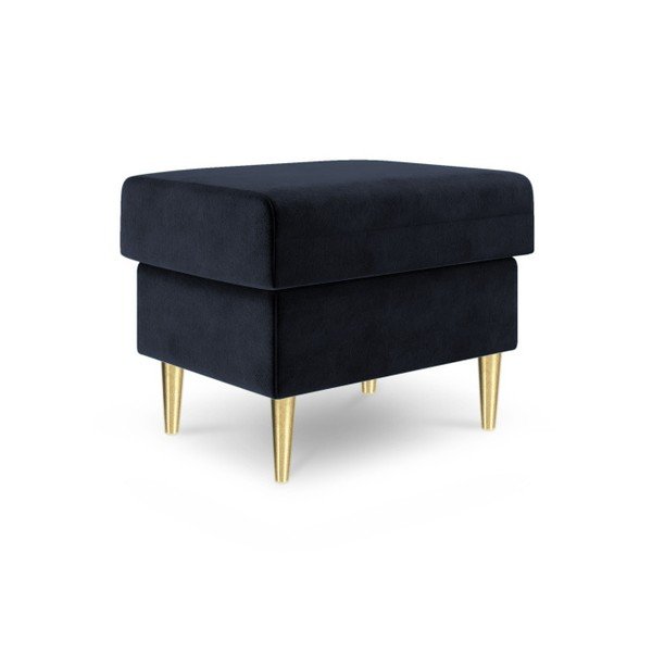 Pouf Muguet blu scuro, 60 x 45 cm - Mazzini Sofas