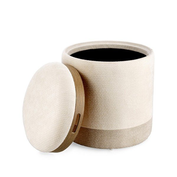 Poggiapiedi beige Deva – Bizzotto-image-3
