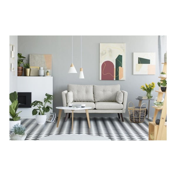 Divano a 2 posti beige chiaro Elena - Mazzini Sofas-image-4