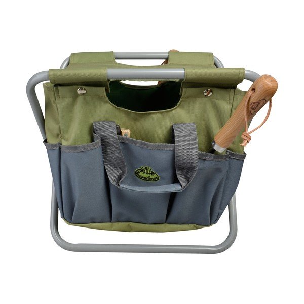 Sgabello da giardino verde-grigio - Esschert Design-image-4