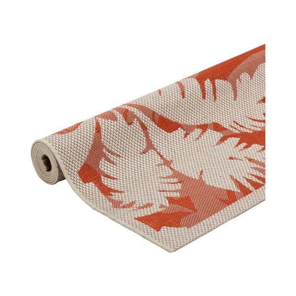 Tappeto per esterni arancione e beige , 135 x 190 cm Palms - Floorita-image-2