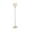 Lampada da terra bianca con design dorato Sober - Markslöjd
