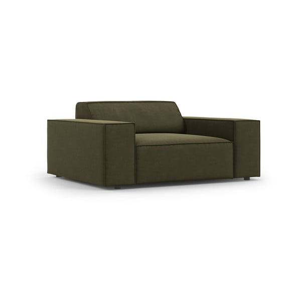 Poltrona verde con rivestimento in velluto Jodie – Micadoni Home