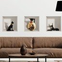 Set di 3 adesivi murali 3D egiziani - Ambiance