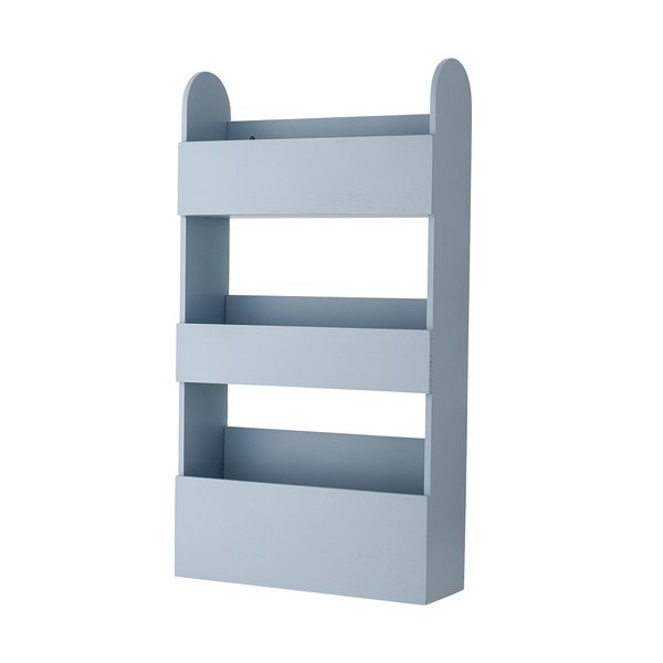 Libreria per bambini blu in legno di paulownia massiccio 38x70x12 cm Moris – Bloomingville Mini