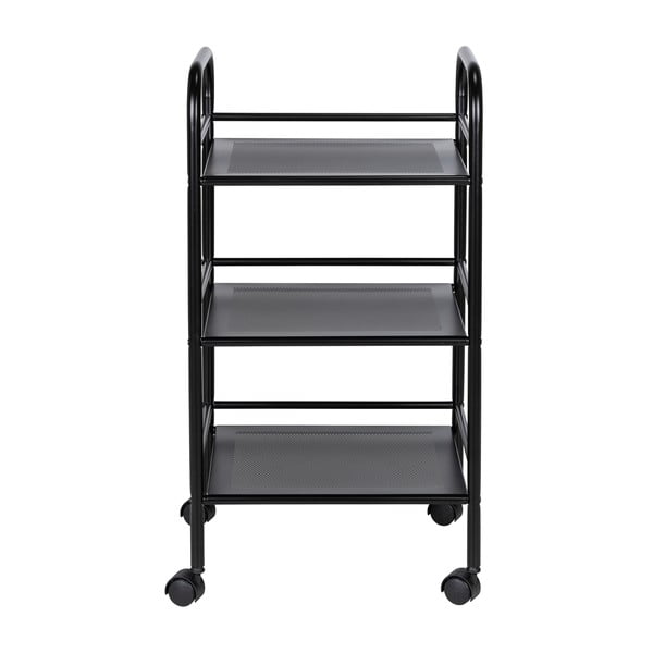 Scaffale mobile in metallo nero 41x75 cm - Wenko