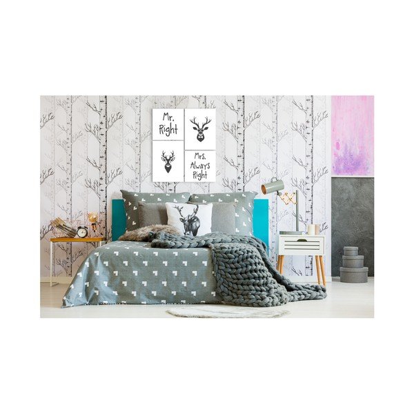 Quadro multiplo Scandi Mr & Mrs, 64 x 74 cm - Styler-image-1