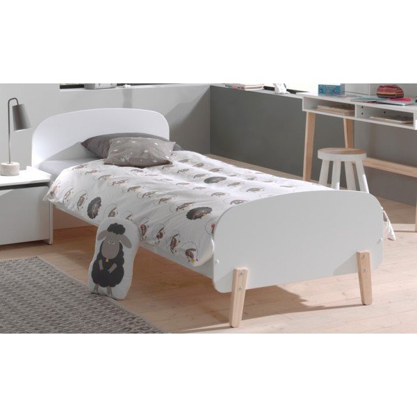 Letto bianco per bambini , 90 x 200 cm Kiddy - Vipack-image-1