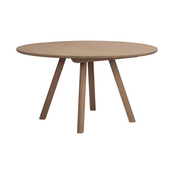 Tavolo da pranzo rotondo in rovere massiccio allungabile ø 140 cm Clapperton – Rowico