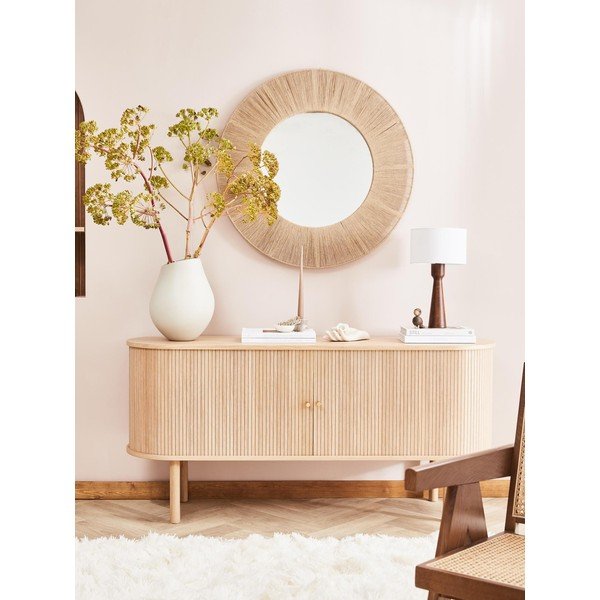 Specchio da parete con cornice in metallo, ø 90 cm Citra - Westwing Collection-image-1