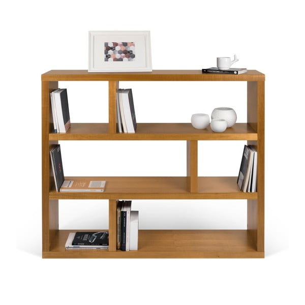 Libreria in legno esotico 120x105 cm Dublin - TemaHome-image-1