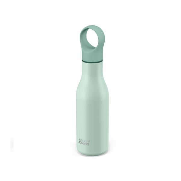 Bottiglia da viaggio in acciaio inox color menta 500 ml Loop - Joseph Joseph-image-4